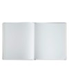 Livre d'or cuir Alpille 26X22 blanc +/t
