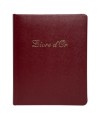 Livre d'or cuir Alpille 26X22 rouge +/t