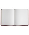 Livre d'or cuir Alpille 26X22 rouge +/t