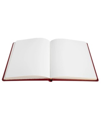 Livre d'or cuir Alpille 26X22 rouge +/t