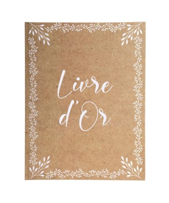 Livre d'or 100p. or 27x22cm KRAFT