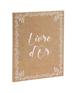 Livre d'or 100p. or 27x22cm KRAFT