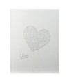 Livre d'or100p HARMONY 27x22 blanc+coeur