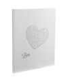 Livre d'or100p HARMONY 27x22 blanc+coeur