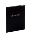 Livre d'or balacron Noir 26x22 +/titre