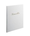 Livre d'or balacron Blanc 26x22 +/titre
