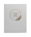 Livre d'or 100p 27x22cm Ringflower blanc