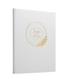 Livre d'or 100p 27x22cm Ringflower blanc