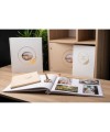 Livre d'or 100p 27x22cm Ringflower blanc