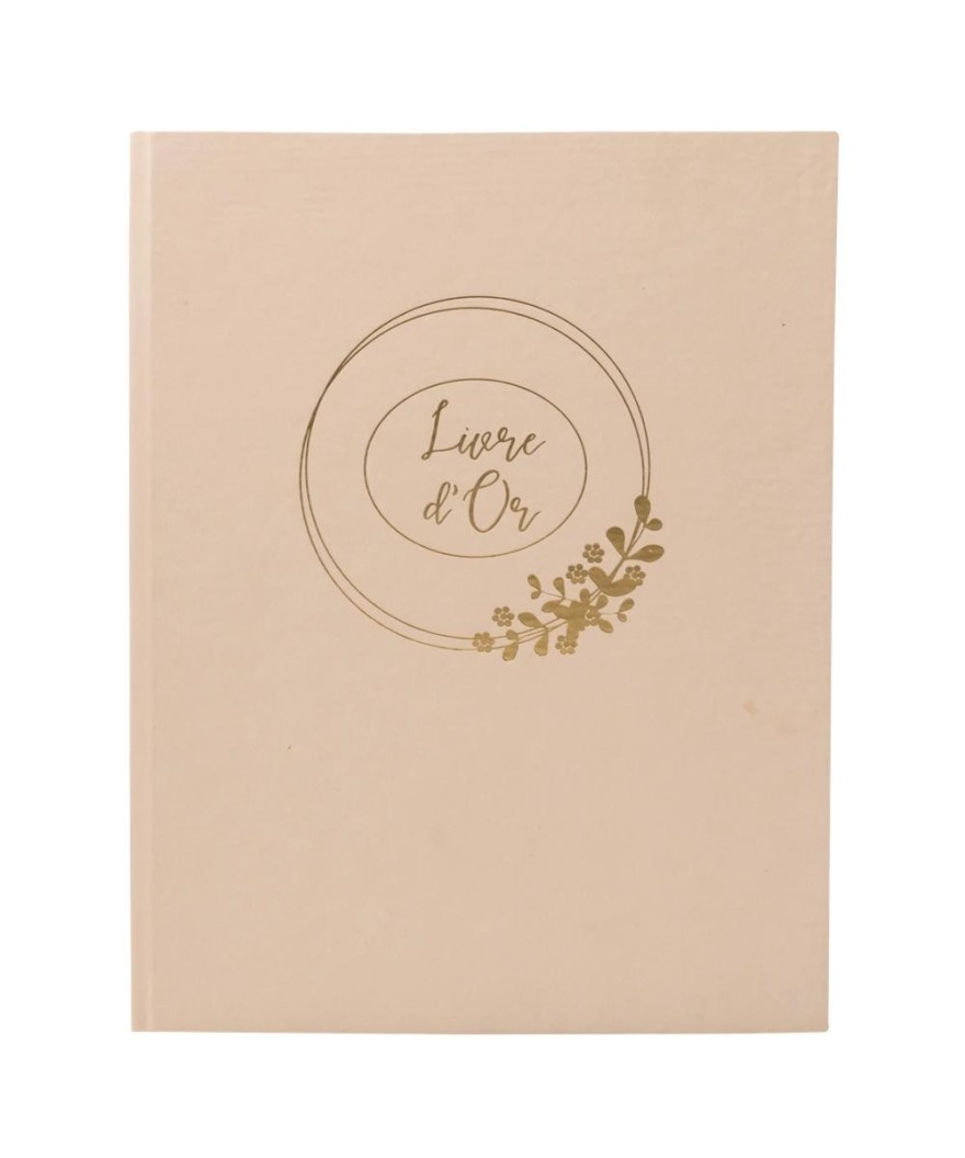 Livre d'or 100p 27x22cm Ringflower latté