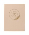 Livre d'or 100p 27x22cm Ringflower latté