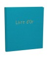 Livre d'or 140p 21x19cm Pop N Co Cyan