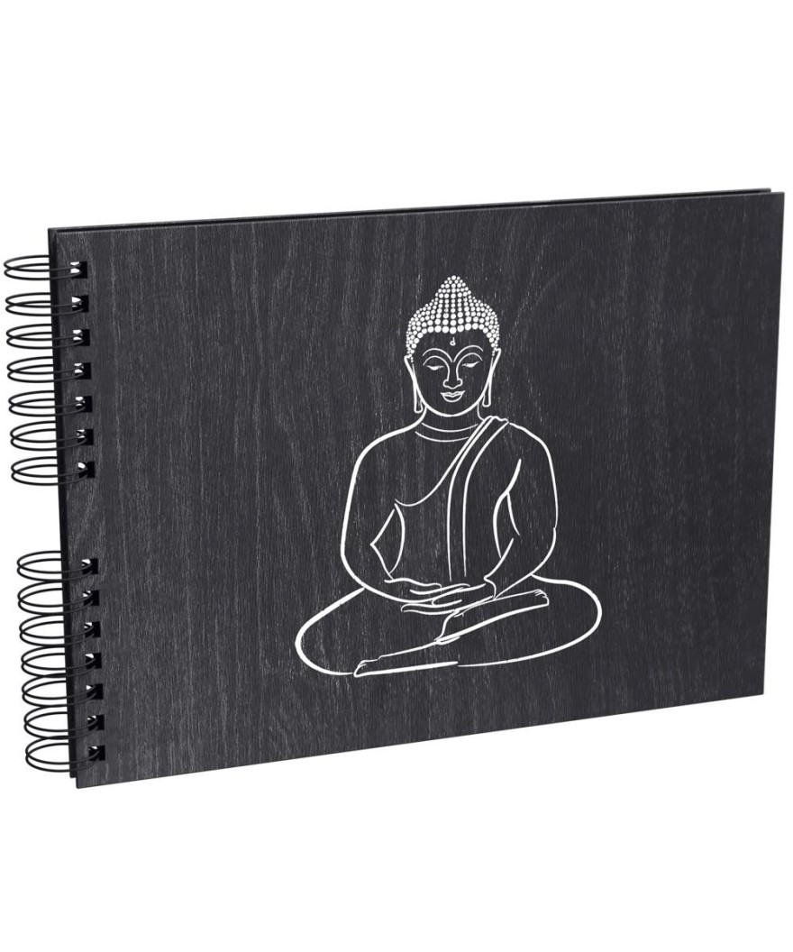 Alb spir 50p noir 32x22 cm Zen ébène