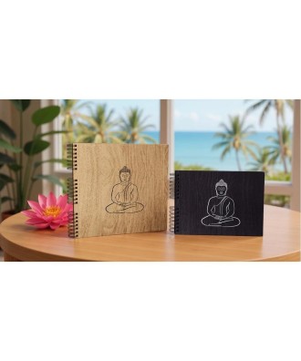 Alb spir 50p noir 32x22 cm Zen ébène