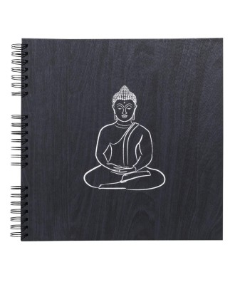 Alb spir 60p noir 32x32 cm Zen ébène