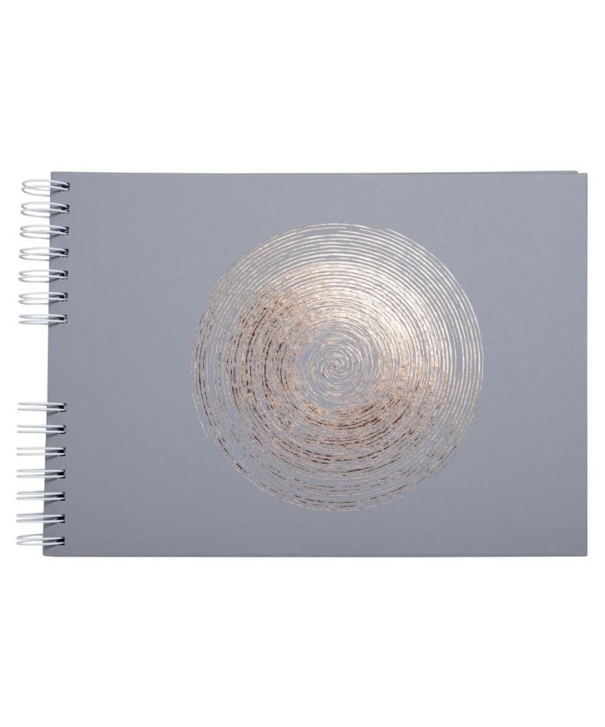 Alb spiralé 50p blc 32x22cm Ellipse gris