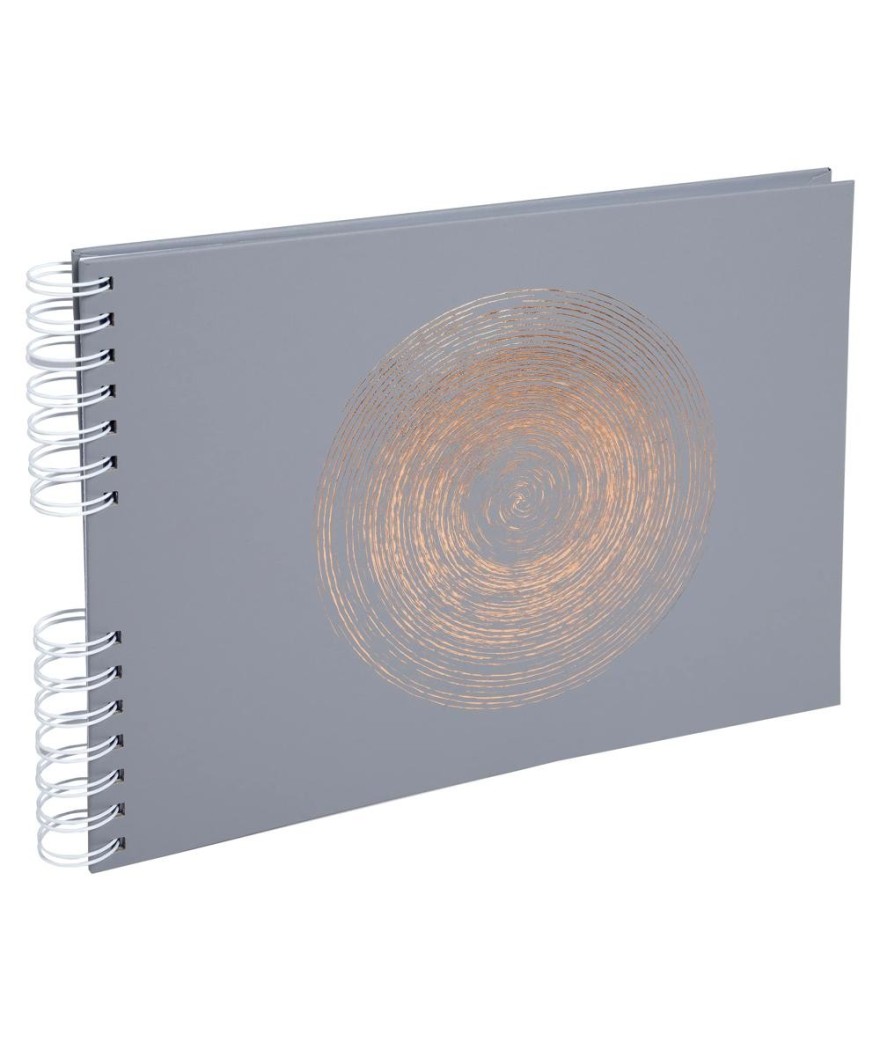 Alb spiralé 50p blc 32x22cm Ellipse gris