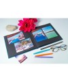 Album livre 30p. noir 25x25cm PALMA bleu