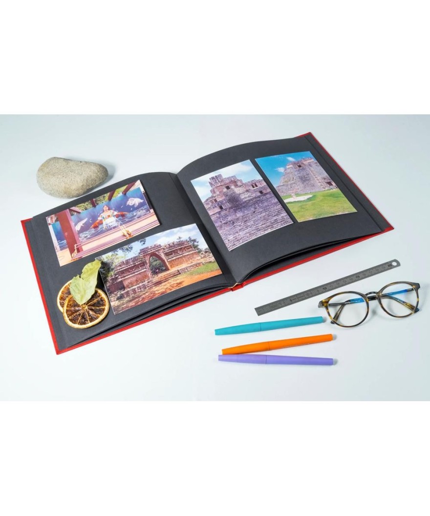 Album livre 30p.noir 25x25cm PALMA rouge