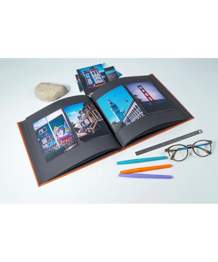 Album livre 30p. noir 25x25cm PALMA or
