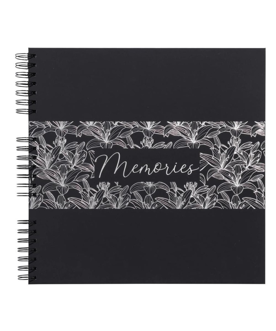 Alb spir 60p noir 32x32cm Titane Noir