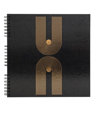 Alb spir 60p noir 32x32cm Graphik noir
