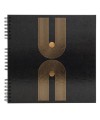 Alb spir 60p noir 32x32cm Graphik noir