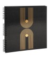 Alb spir 60p noir 32x32cm Graphik noir