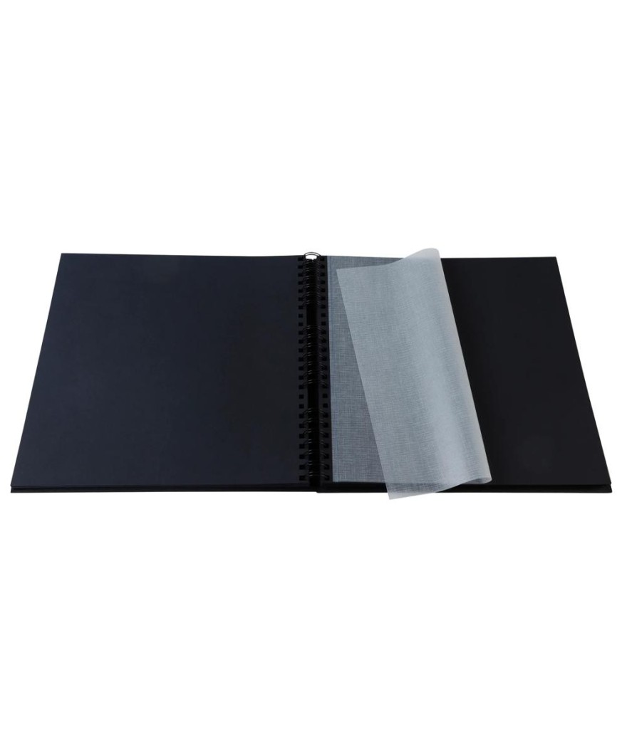 Alb spir 60p noir 32x32cm Graphik noir