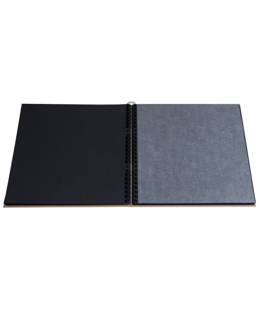 Alb spir 60p noir 32x32 cm Graphik kraft