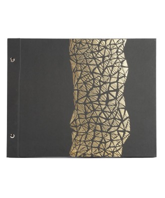 Album à vis 40 pages noir 37x29cm ARAMY