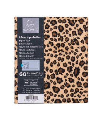 Alb pochettes 60 photos 11x15cm Leopard