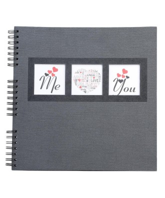 Alb spiralé 60p Noir 32x32cm ME&YOU Noir