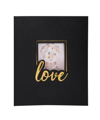 Album livre 60p. noir 29x32cm LOVE noir