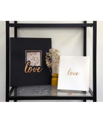 Album livre 60p. noir 29x32cm LOVE noir