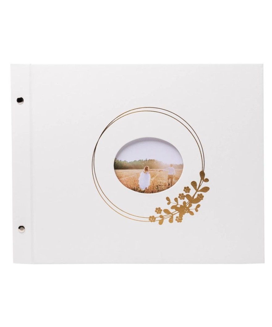Album vis 40p blc 37x29 Ringflower blanc