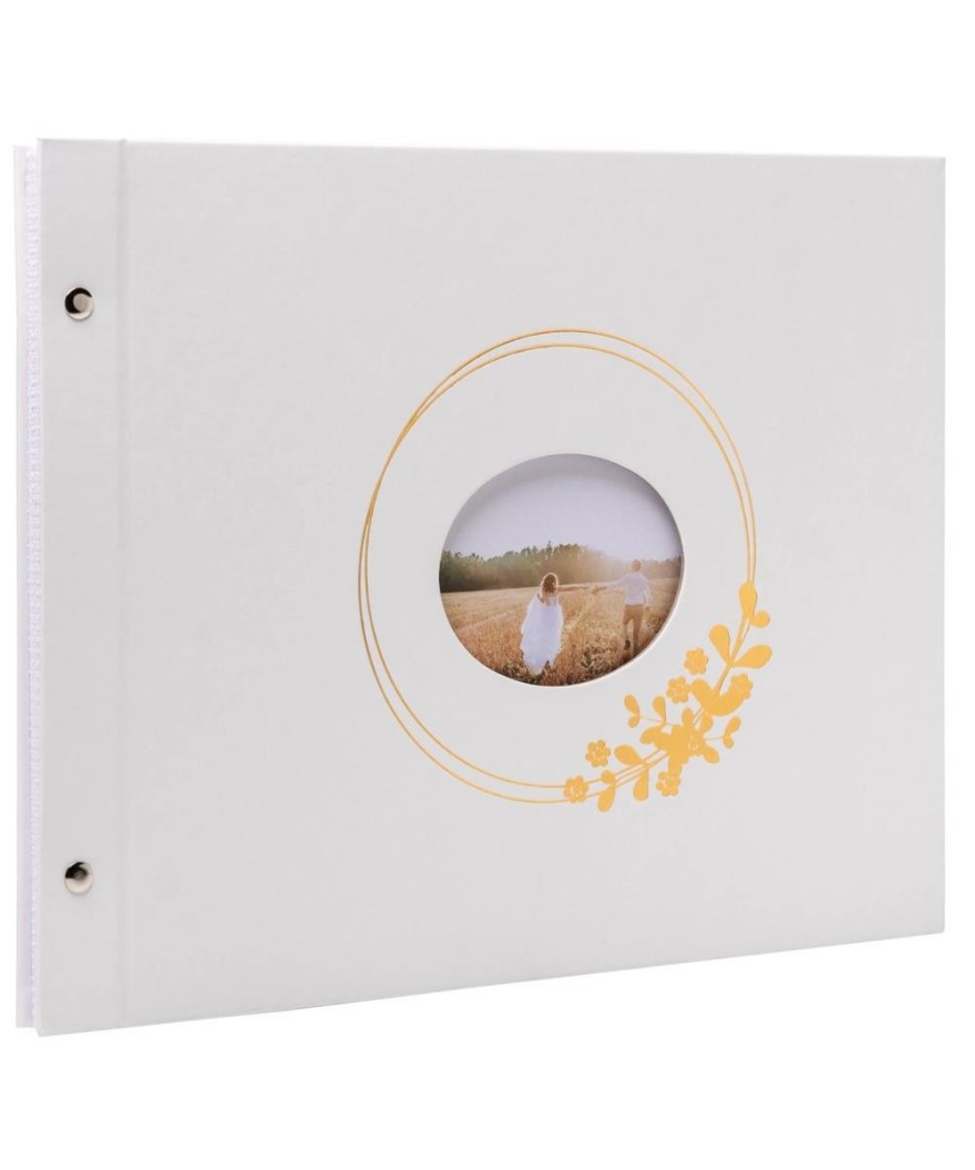 Album vis 40p blc 37x29 Ringflower blanc