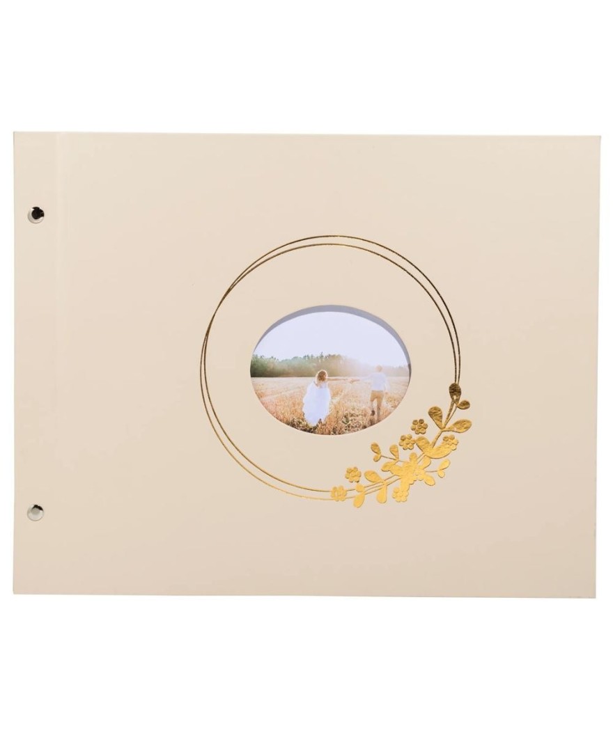 Album vis 40p blc 37x29 Ringflower latté