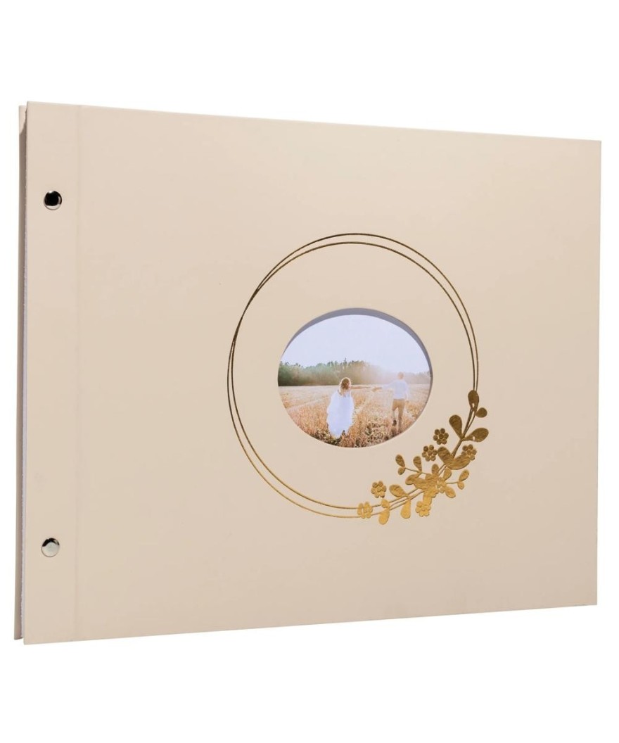 Album vis 40p blc 37x29 Ringflower latté