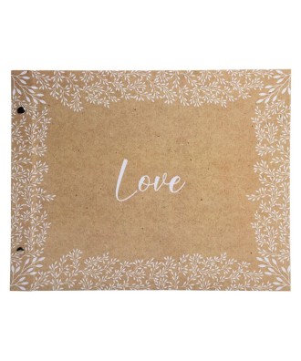 Album à vis 40p. blanc 37x29cm KRAFT