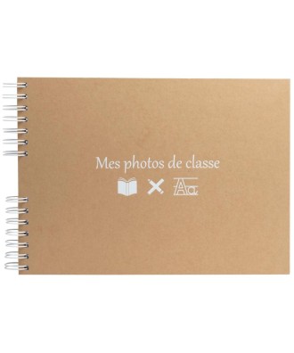 Alb spiralé 50p 32x22 Photo classe kraft
