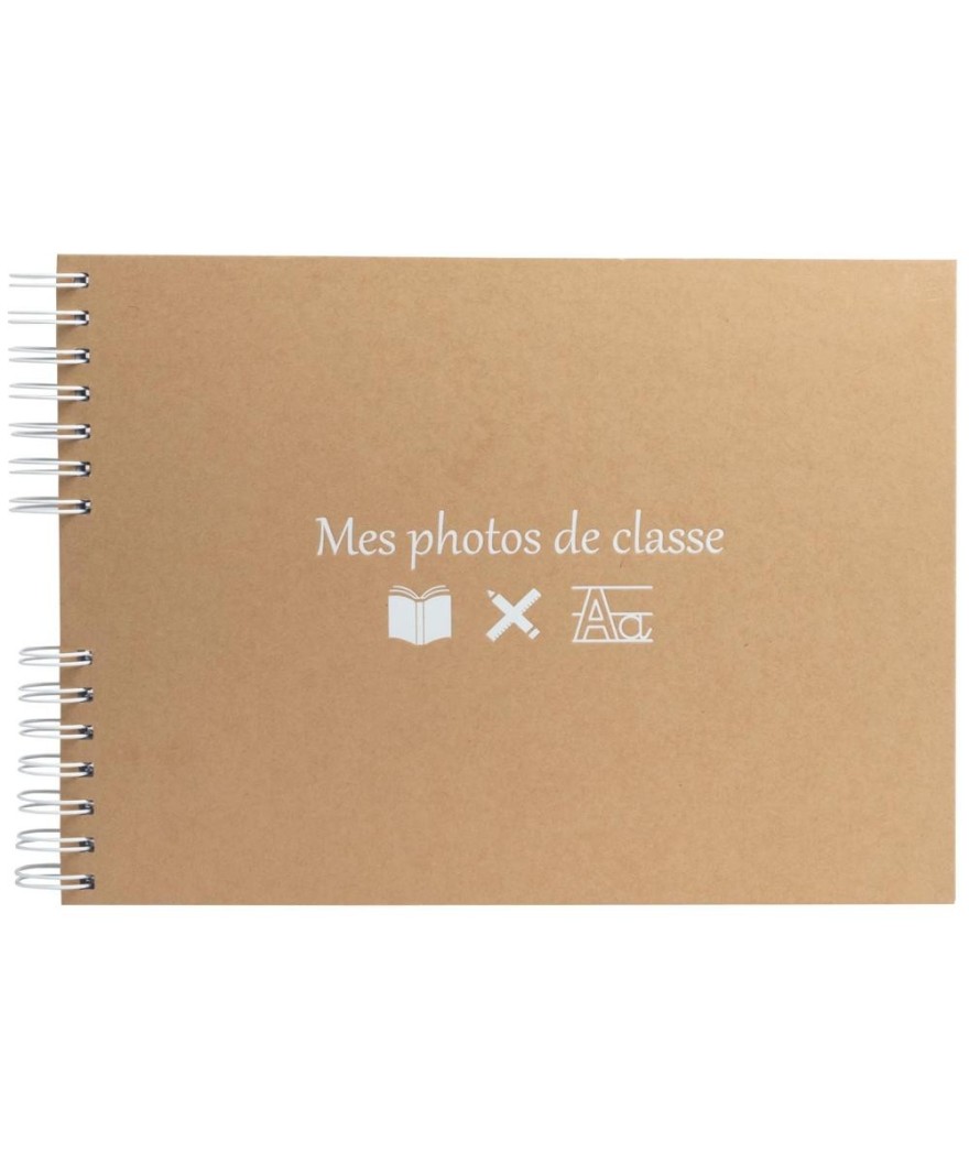 Alb spiralé 50p 32x22 Photo classe kraft