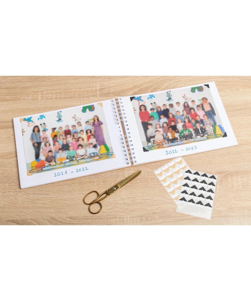 Alb spiralé 50p 32x22 Photo classe kraft