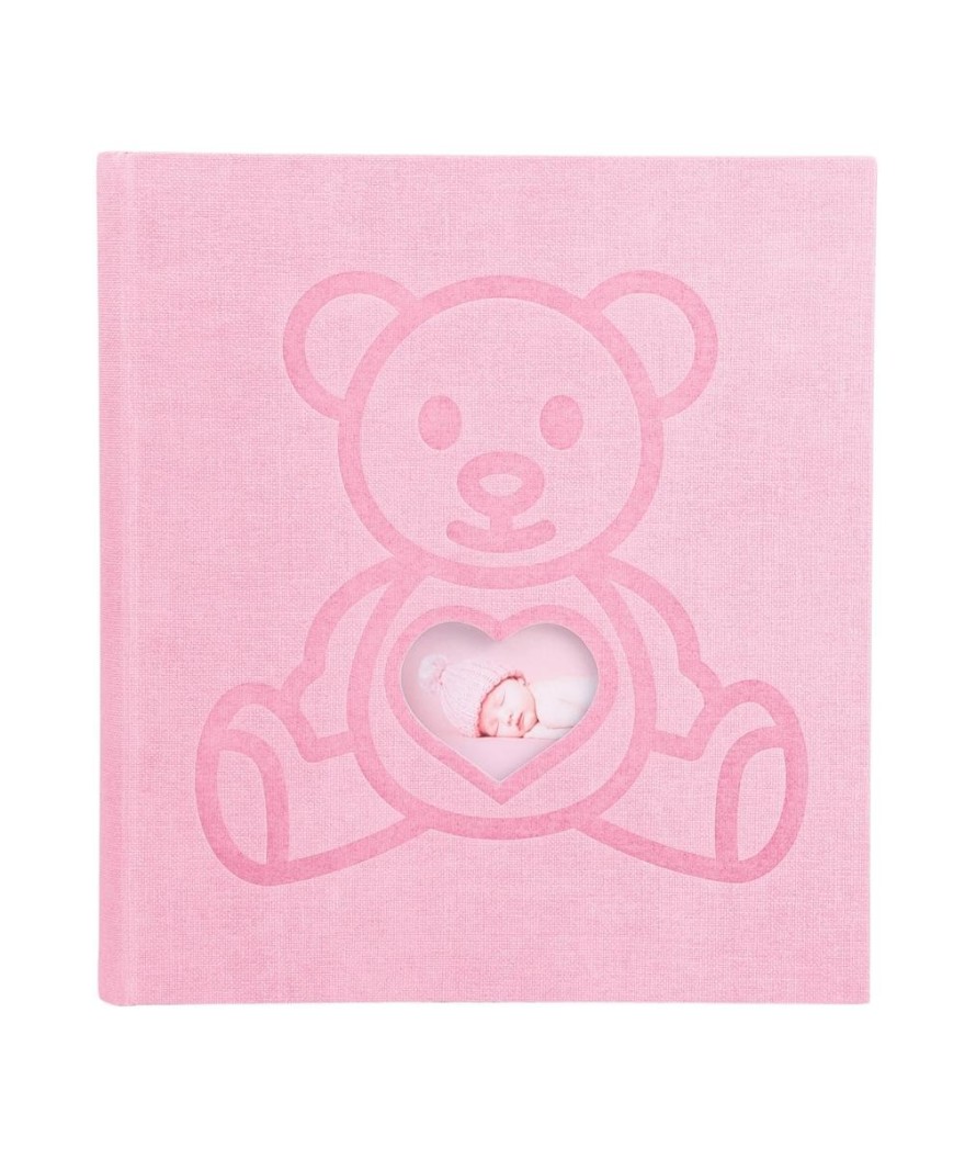 Album photo 29x32cm 60p TEDDY Ours Rose