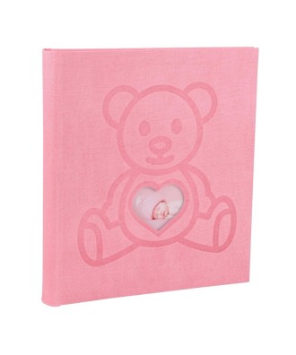 Album photo 29x32cm 60p TEDDY Ours Rose