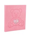 Album photo 29x32cm 60p TEDDY Ours Rose