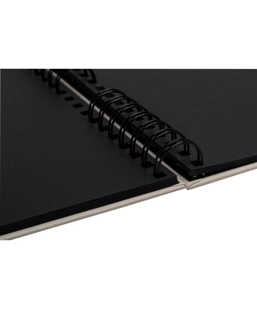 Alb spiral 50p noir 32x22 Instants beige