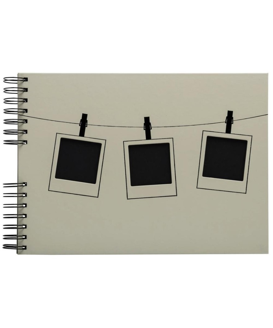 Alb spiralé 50p noir 32x22 Instants vert
