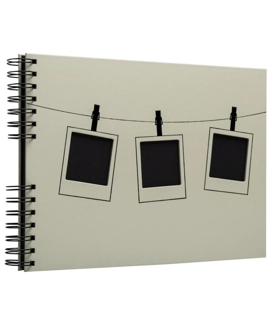 Alb spiralé 50p noir 32x22 Instants vert