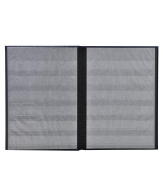 ALB.TIMB. 22,5X16,5 Simili cuir Noir 32p